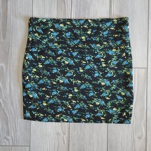 High waisted mini skirt